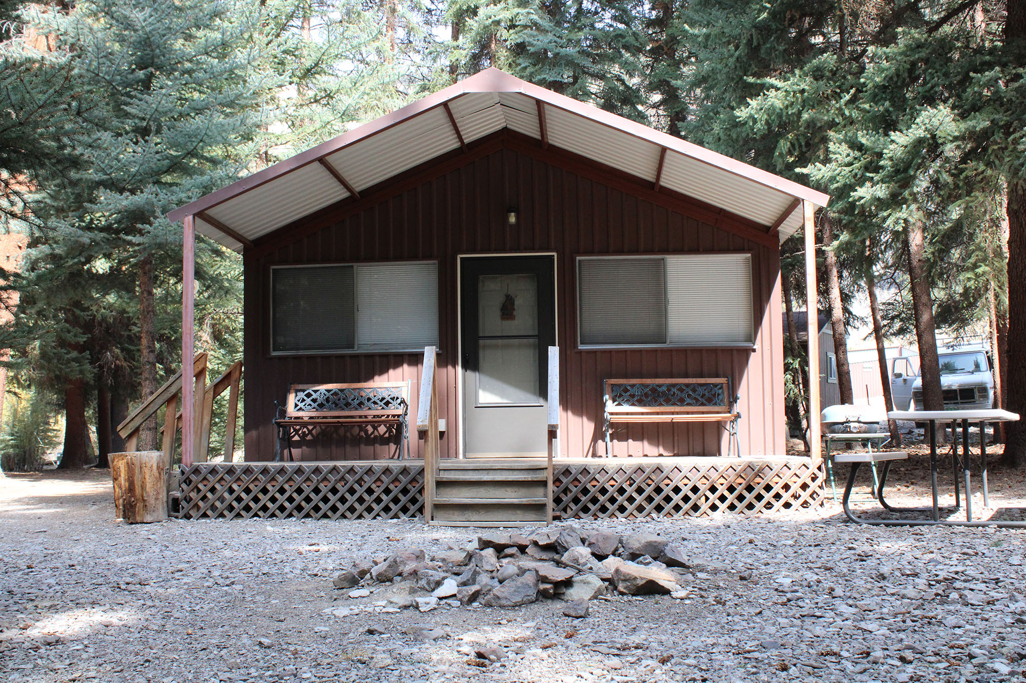 Front of River Woods Cabin